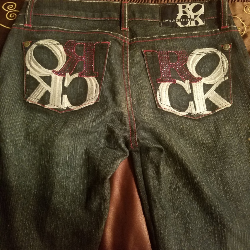 Rock and Republic blue jeans
